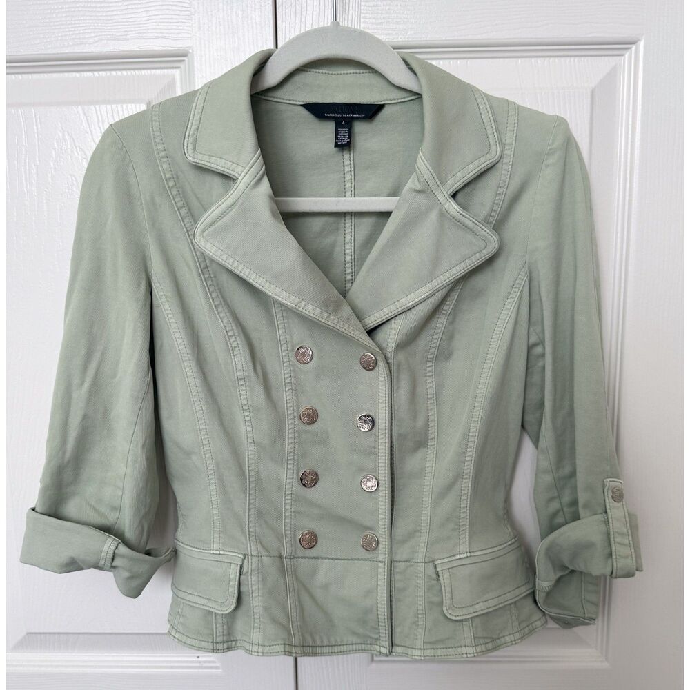 White House Black Market Pret Blazerette Jacket Seafoam - size 4